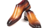 Paul Parkman Side Lace Oxfords in Brown & Camel
