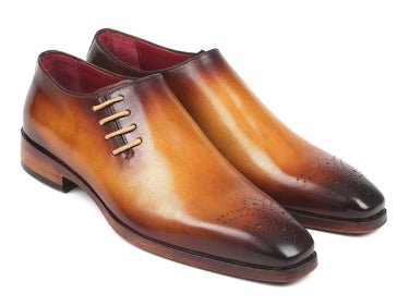 Paul Parkman Side Lace Oxfords in Brown & Camel