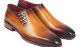 Paul Parkman Side Lace Oxfords in Brown & Camel