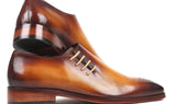 Paul Parkman Side Lace Oxfords in Brown & Camel