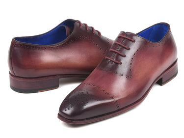 Paul Parkman Hand-Painted Classic Brogues in Burgundy