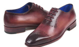 Paul Parkman Hand-Painted Classic Brogues in Burgundy