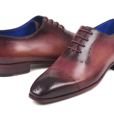 Paul Parkman Hand-Painted Classic Brogues in Burgundy in #color_