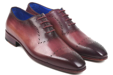 Paul Parkman Hand-Painted Classic Brogues in Burgundy
