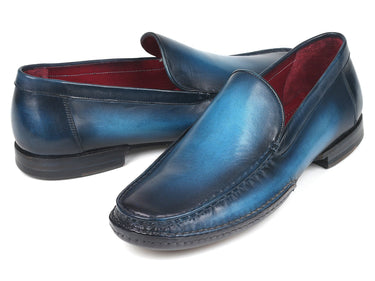 Paul Parkman Hand-Sewn Moccasins in Blue