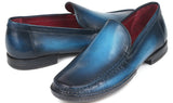 Paul Parkman Hand-Sewn Moccasins in Blue