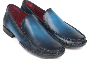 Paul Parkman Hand-Sewn Moccasins in Blue