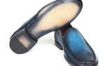 Paul Parkman Hand-Sewn Moccasins in Blue