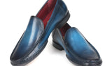 Paul Parkman Hand-Sewn Moccasins in Blue