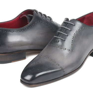 Paul Parkman Hand-Painted Classic Brogues in Grey in #color_