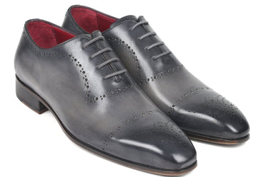 Paul Parkman Hand-Painted Classic Brogues in Grey