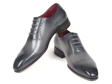 Paul Parkman Hand-Painted Classic Brogues in Grey