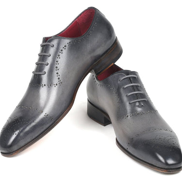 Paul Parkman Hand-Painted Classic Brogues in Grey in #color_