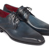 Paul Parkman Men's Medallion Toe Derby Shoes in Navy & Blue