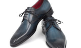 Paul Parkman Men's Medallion Toe Derby Shoes in Navy & Blue