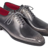 Paul Parkman Men's Wholecut Oxfords in Gray & Black