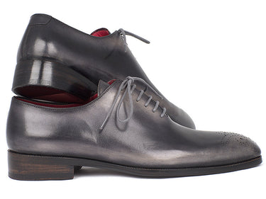 Paul Parkman Men's Wholecut Oxfords in Gray & Black