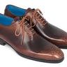 Paul Parkman Men's Wholecut Oxfords in Camel & Brown