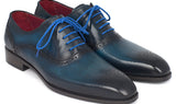Paul Parkman Men's Medallion Toe Oxfords in Blue & Navy