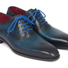 Paul Parkman Men's Medallion Toe Oxfords in Blue & Navy