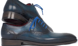 Paul Parkman Men's Medallion Toe Oxfords in Blue & Navy