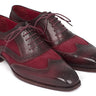 Paul Parkman Suede & Calfskin Men's Wingtip Oxfords in Bordeaux
