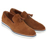 Paul Parkman Men's Smart Casual Tassel Loafers in Camel Suede