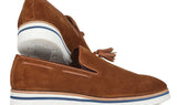 Paul Parkman Men's Smart Casual Tassel Loafers in Camel Suede