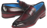 Paul Parkman Men's Burnished Penny Loafers in Purple
