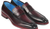 Paul Parkman Men's Burnished Penny Loafers in Purple