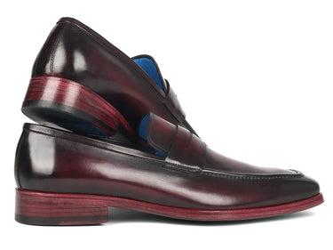 Paul Parkman Men's Burnished Penny Loafers in Purple