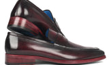 Paul Parkman Men's Burnished Penny Loafers in Purple