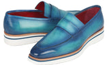 Paul Parkman Men's Smart Casual Loafers in Blue