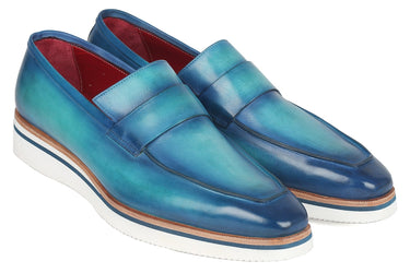 Paul Parkman Men's Smart Casual Loafers in Blue
