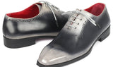Paul Parkman Men's Hand-Painted Oxfords in Gray
