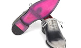 Paul Parkman Men's Hand-Painted Oxfords in Gray
