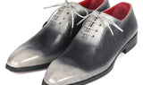 Paul Parkman Men's Hand-Painted Oxfords in Gray