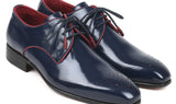 Paul Parkman Medallion Toe Derby Shoes in Navy