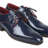 Paul Parkman Medallion Toe Derby Shoes in Navy