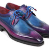 Paul Parkman Goodyear Welted Wingtip Derby Shoes in Purple & Blue