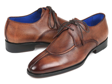 Paul Parkman Men's Split Toe Derby Shoes in Brown