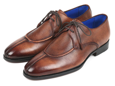 Paul Parkman Men's Split Toe Derby Shoes in Brown