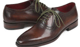 Paul Parkman Men's Medallion Toe Oxfords in Brown