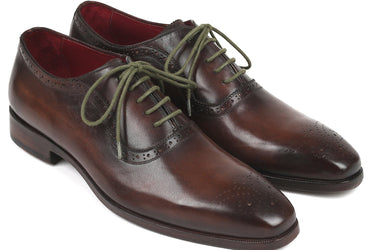Paul Parkman Men's Medallion Toe Oxfords in Brown