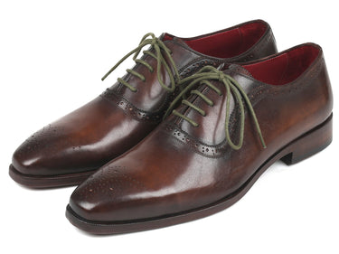 Paul Parkman Men's Medallion Toe Oxfords in Brown