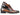 Paul Parkman Men's Hand-Painted Leather Loafers in Brown & Bordeaux