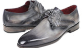 Paul Parkman Men's Medallion Toe Derby Shoes in Gray