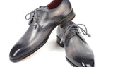 Paul Parkman Men's Medallion Toe Derby Shoes in Gray
