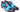 Paul Parkman Cap-Toe Derby Shoes in Blue & Turquoise Two Tone