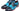 Paul Parkman Cap-Toe Derby Shoes in Blue & Turquoise Two Tone